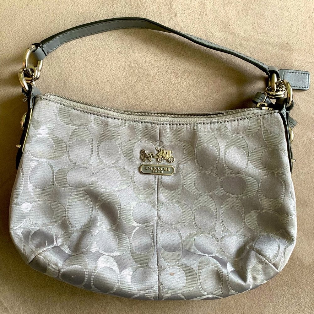 Coach handbag silver